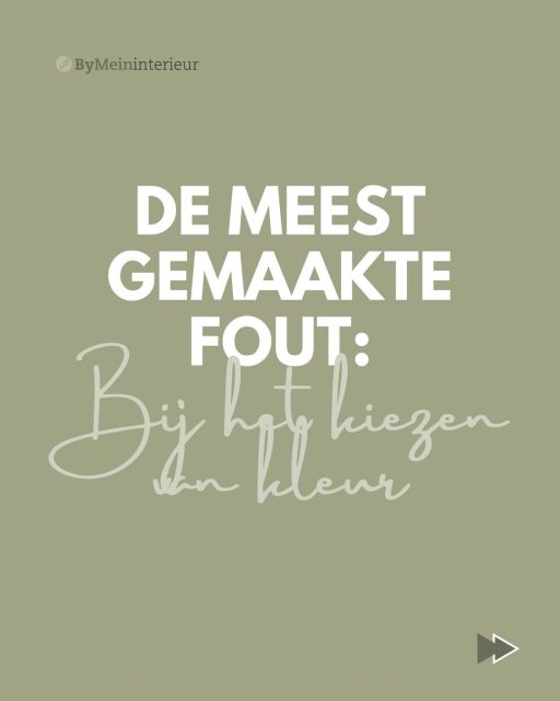 De meest gemaakte fout bij het kiezen van kleur β¬οΈπ€―
#bymeininterieur #kleuradvies #kleuradviesaanhuis #kleuradviesopmaat #interieur